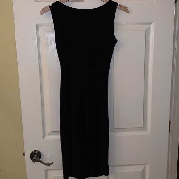 Front Ruffle Black Dress - Picture 4 of 4